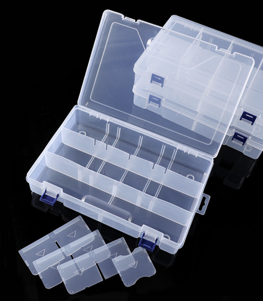 10 Grids Plastic Clear Organizer Box 2