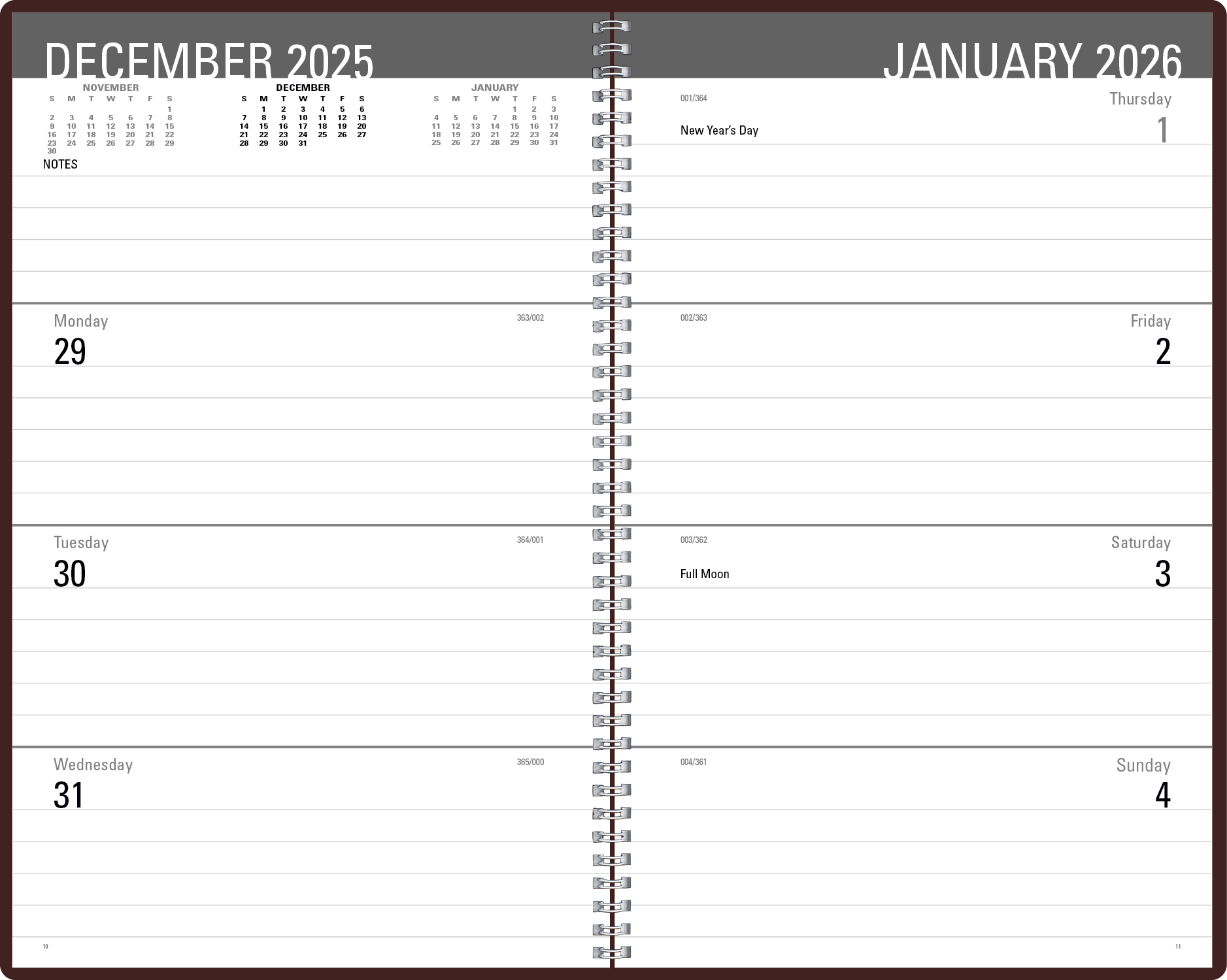 Triumph® Calendars Classic Weekly Desk Planner 22