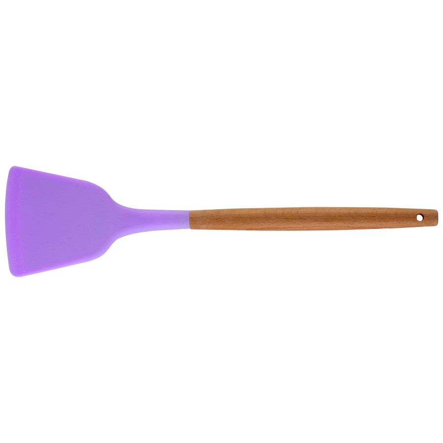 Silicone Cooking Or Serving Utensil With Wooden Handle 21