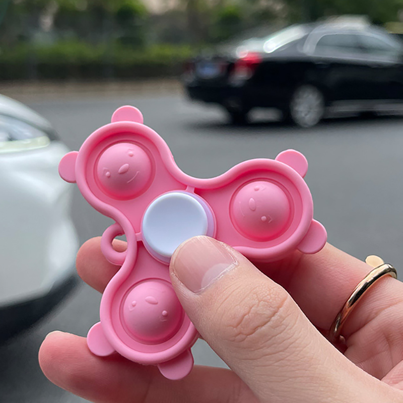 Popper Fidget Finger Spinner keychain 19