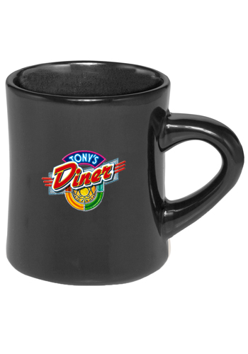 12 oz. Thick Grip Glossy Ceramic Diner Mugs 5