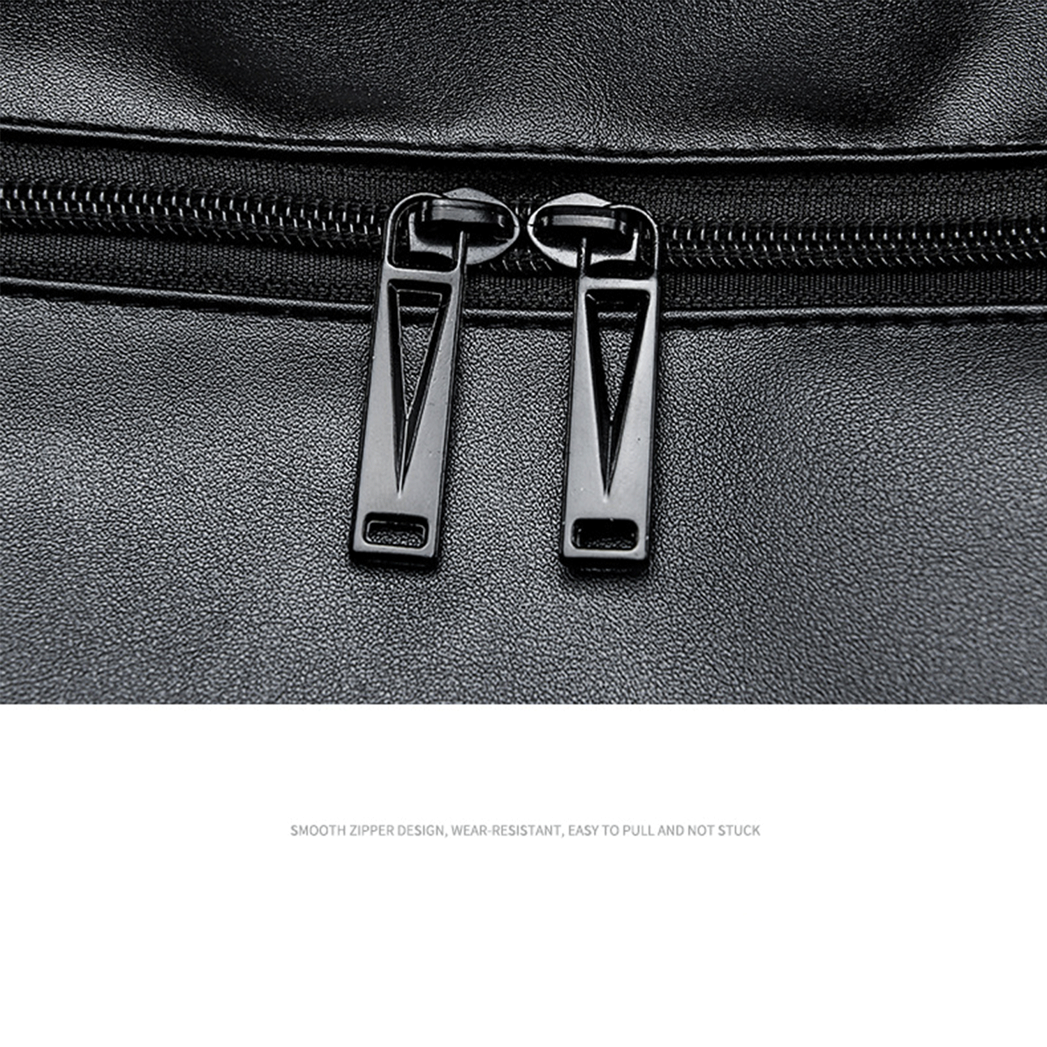 black spacious water-proof traveler PU leather Duffel Bag 19