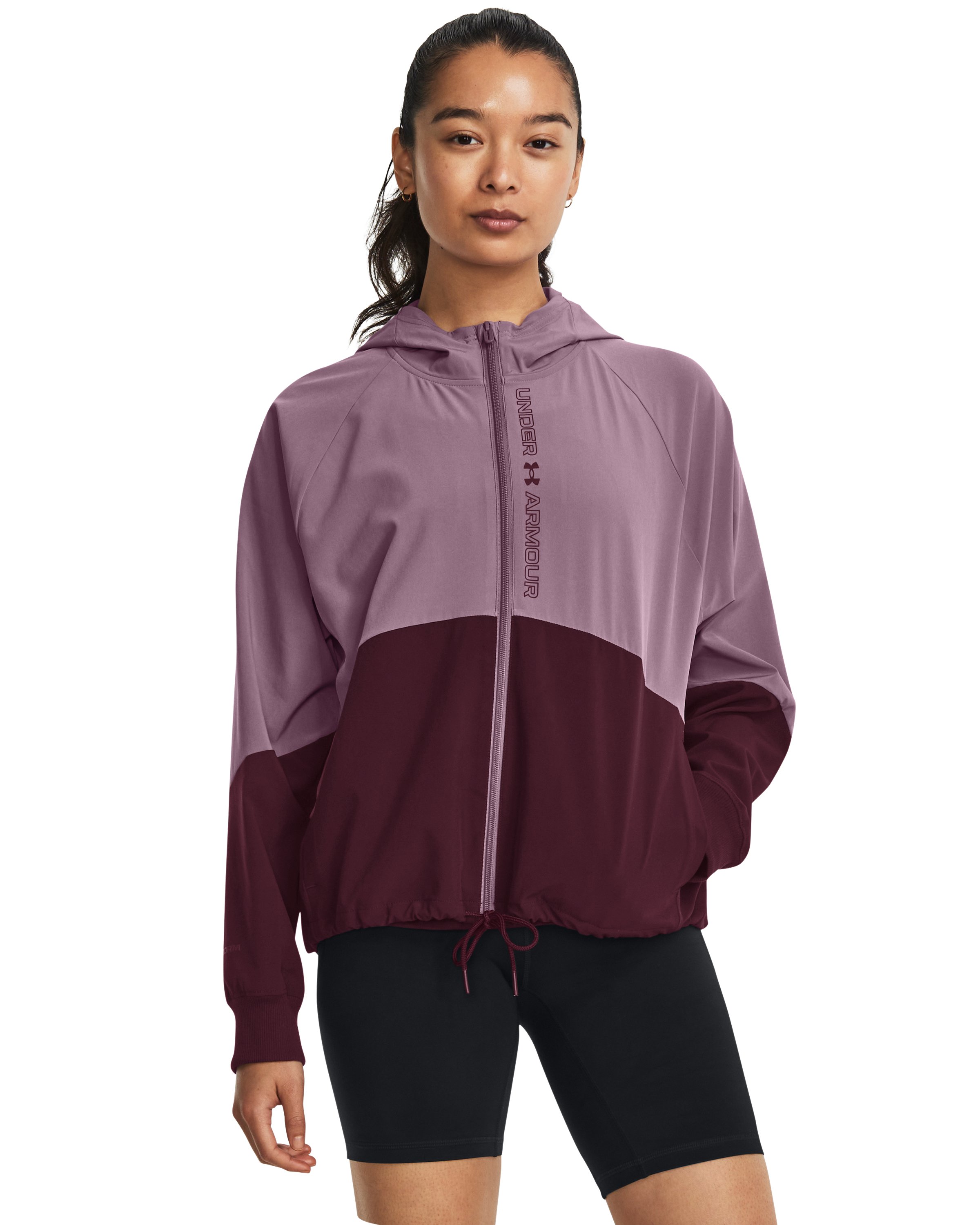 UA Woven Women's Full-Zip Jacket 8