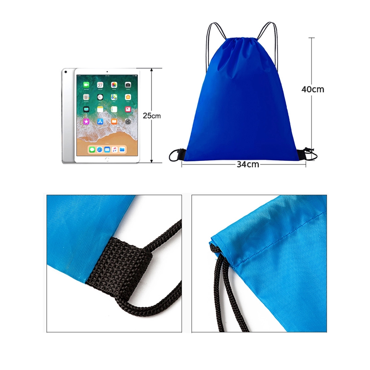Drawstring Backpack Bags For Party Gym Sports Shopping 2
