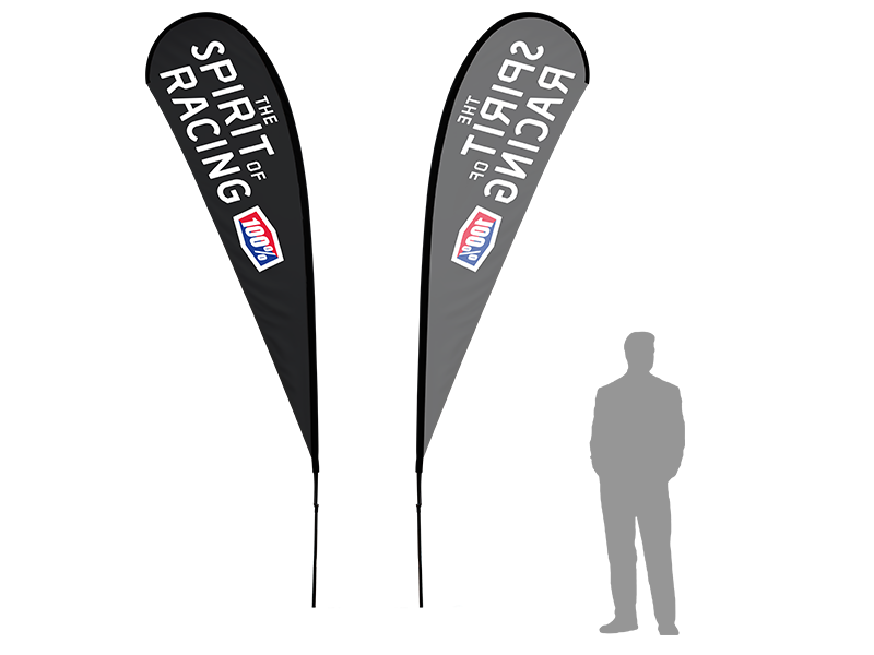 15ft Single Sided TearDrop Flag w/ Pole