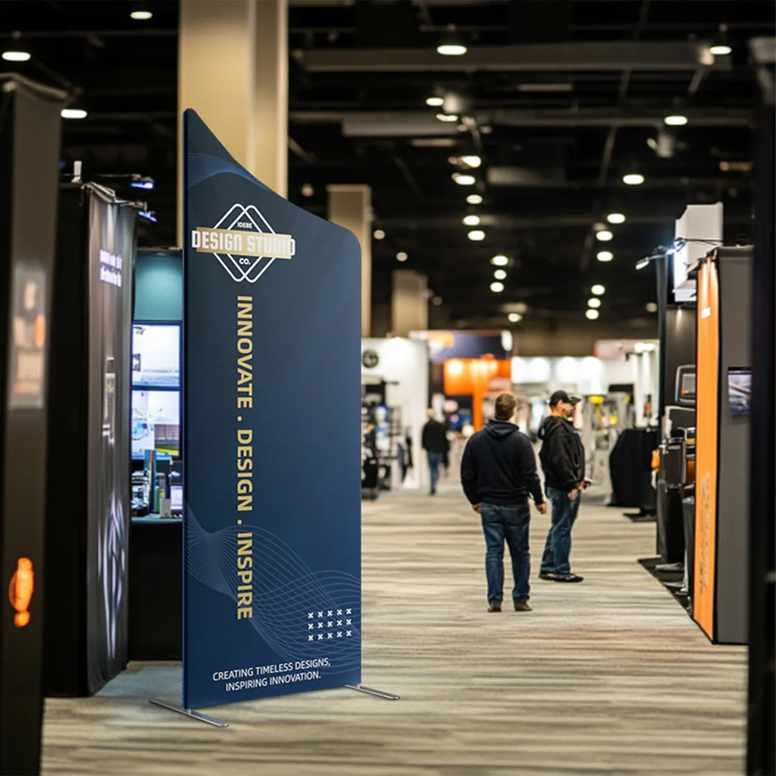 Tension Fabric with Magnetic Banner Stand 4