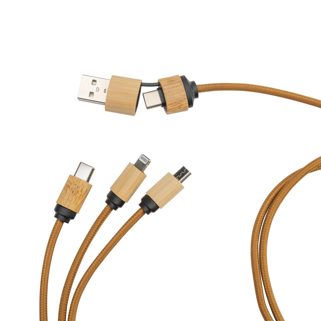 Ballmer Bamboo Light-Up Multi-Charge Cable 6