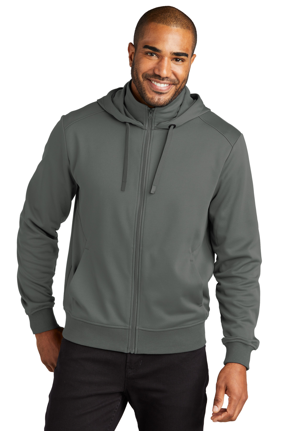 Port Authority Smooth Fleece Hooded Jacket F814 17