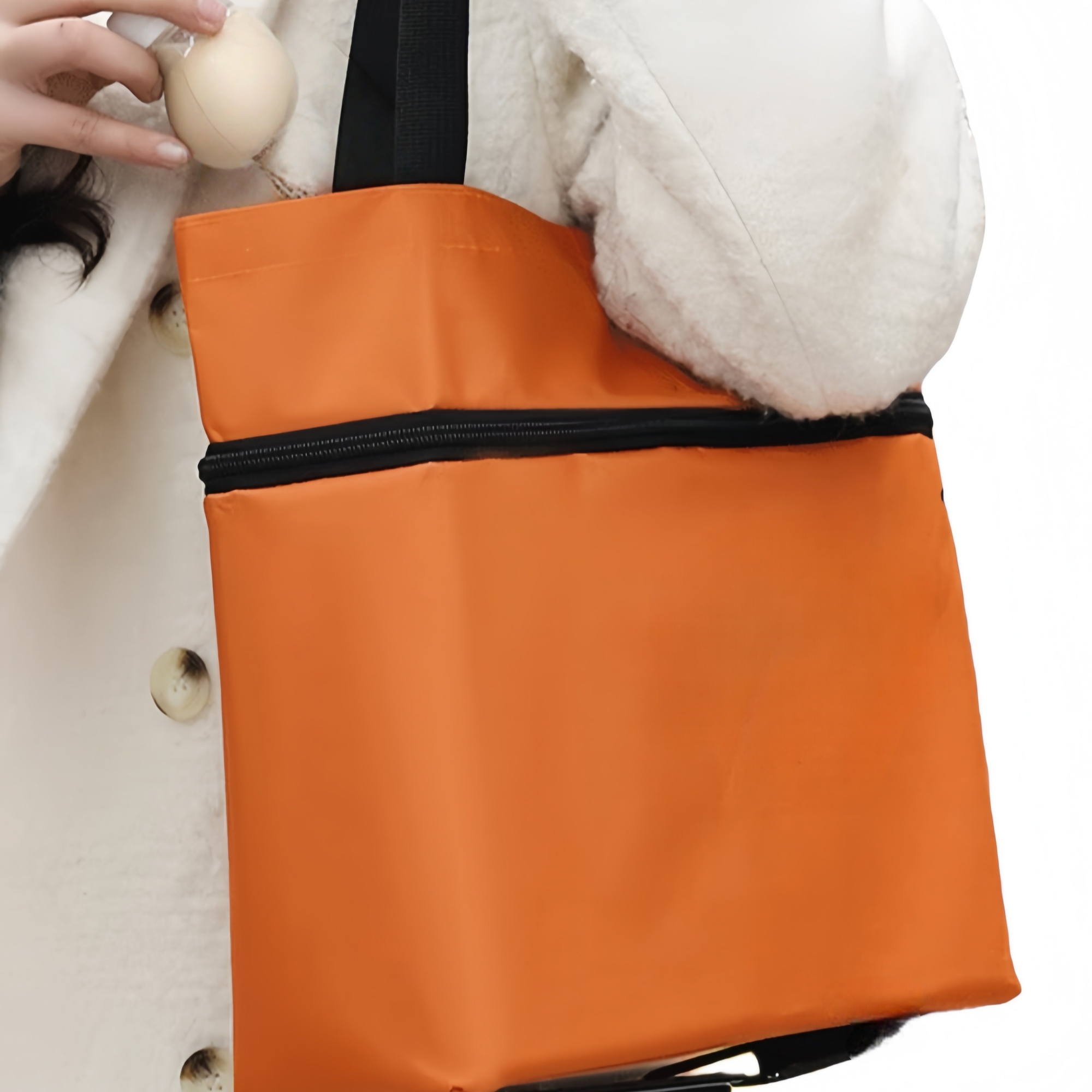 Foldable Wheeled Shopping Tote Bag 2