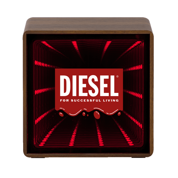 Orbit Wood Grain Mirror Light-Up Speaker 12