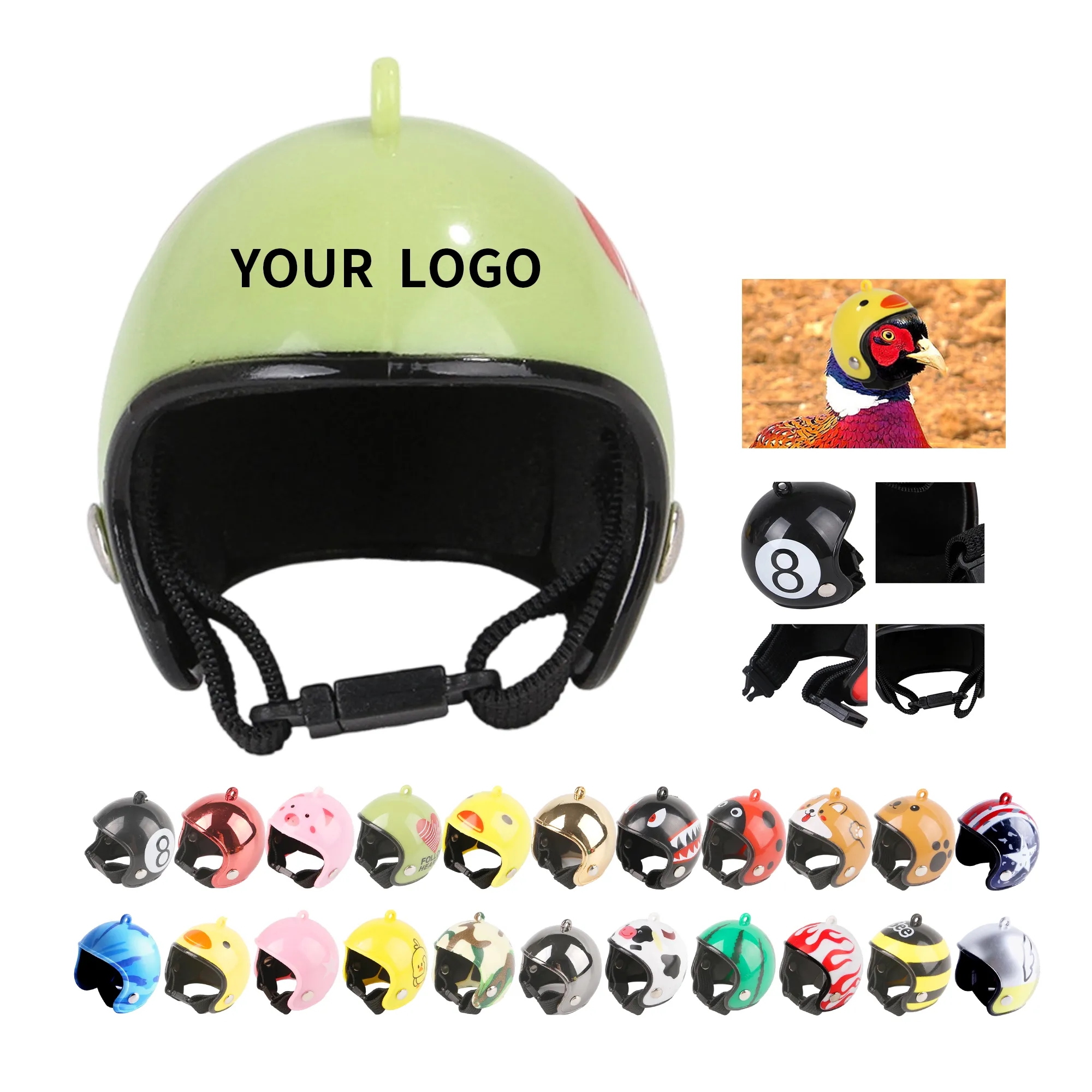 MOQ 50 Mini Chicken Pet Helmet 3