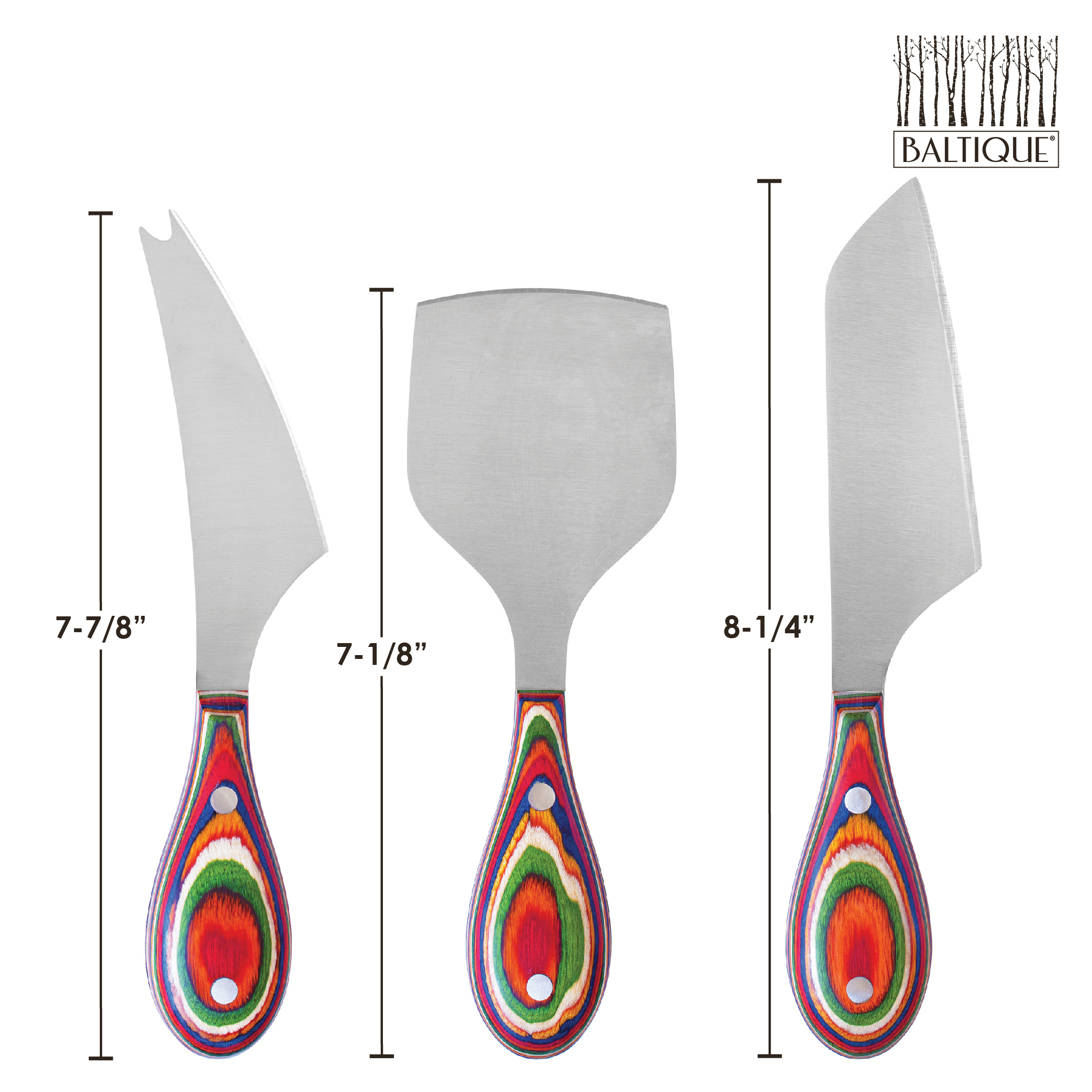 Baltique® Marrakesh 3-Piece Cheese Knife Set 7