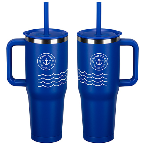 SENSO® Summit 40 oz Insulated Stainless Steel Travel Mug with Press-In Straw Lid 20