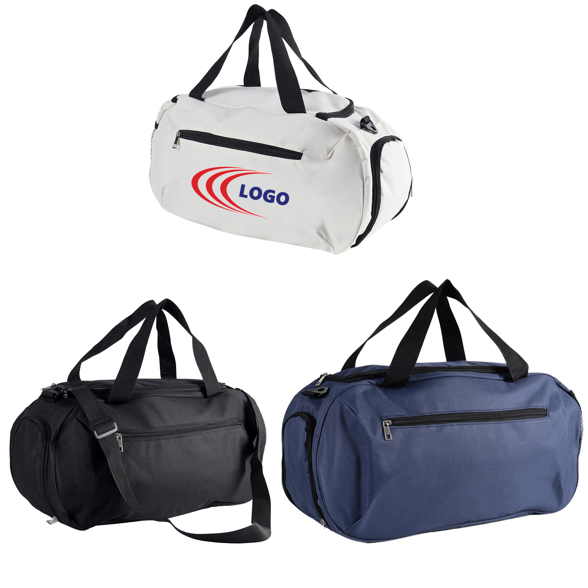 Custom Solid Color Sports Gym Bag 3