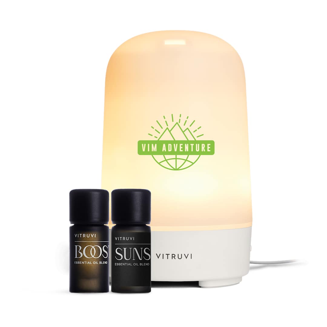 Vitruvi Glow Diffuser and Essential Oil Bundle Set 56