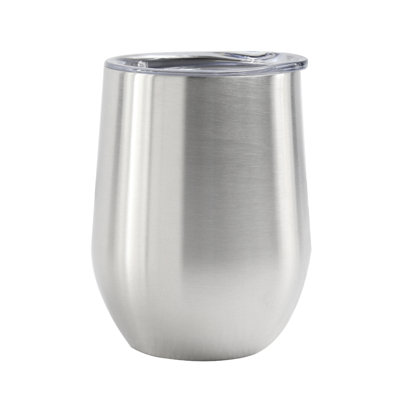 12 Oz. Atlantis Double Wall 18/8 Stainless Steel Vacuum Insulated Cup (Silver)