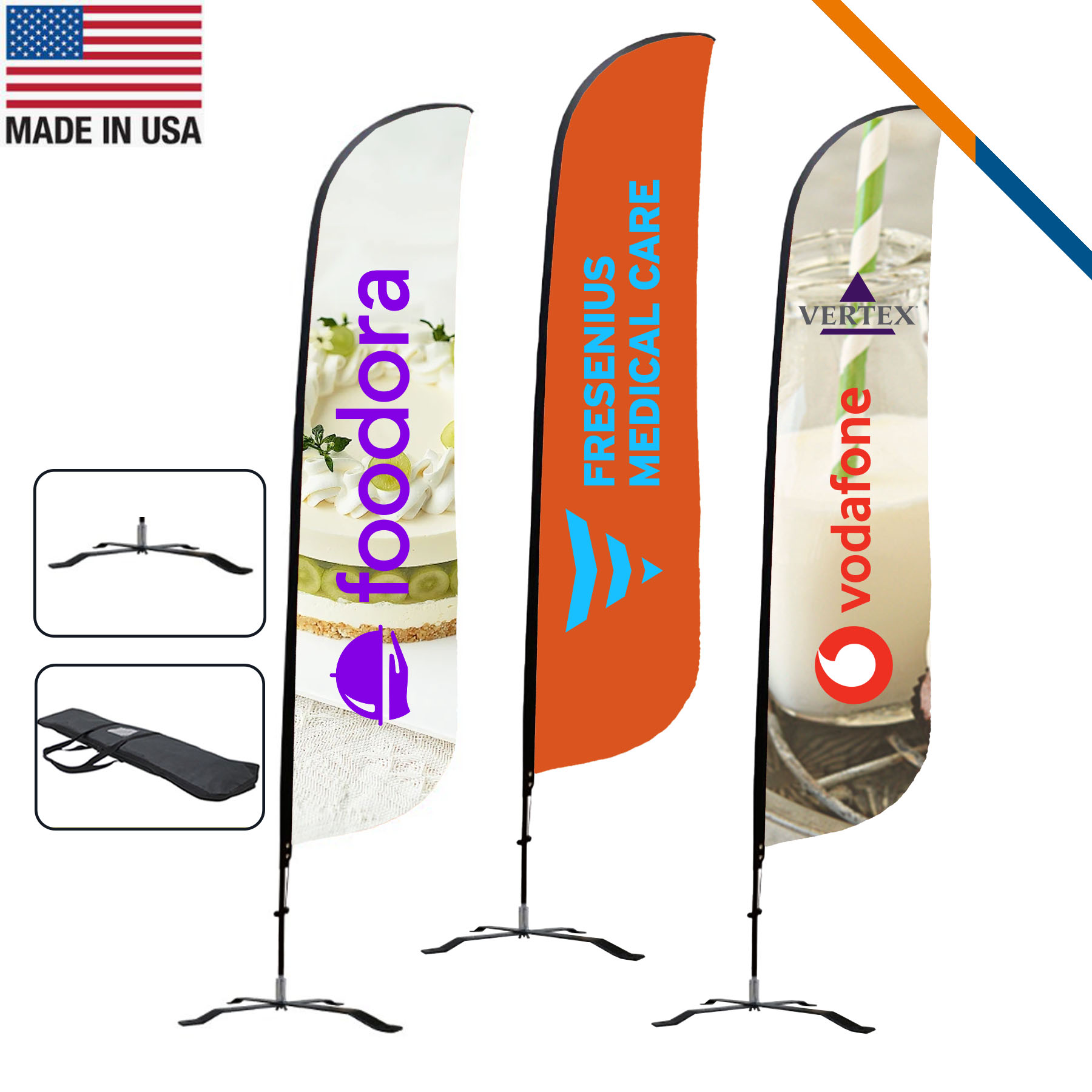 16.5' Genimi Single-Sided Feather Flag 3