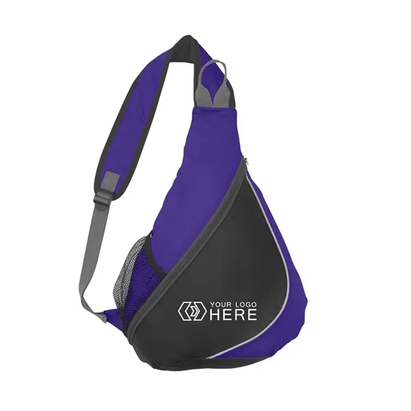 Promotional Sling Backpacks - 11.5"w x 17"h x 4.5"d 2