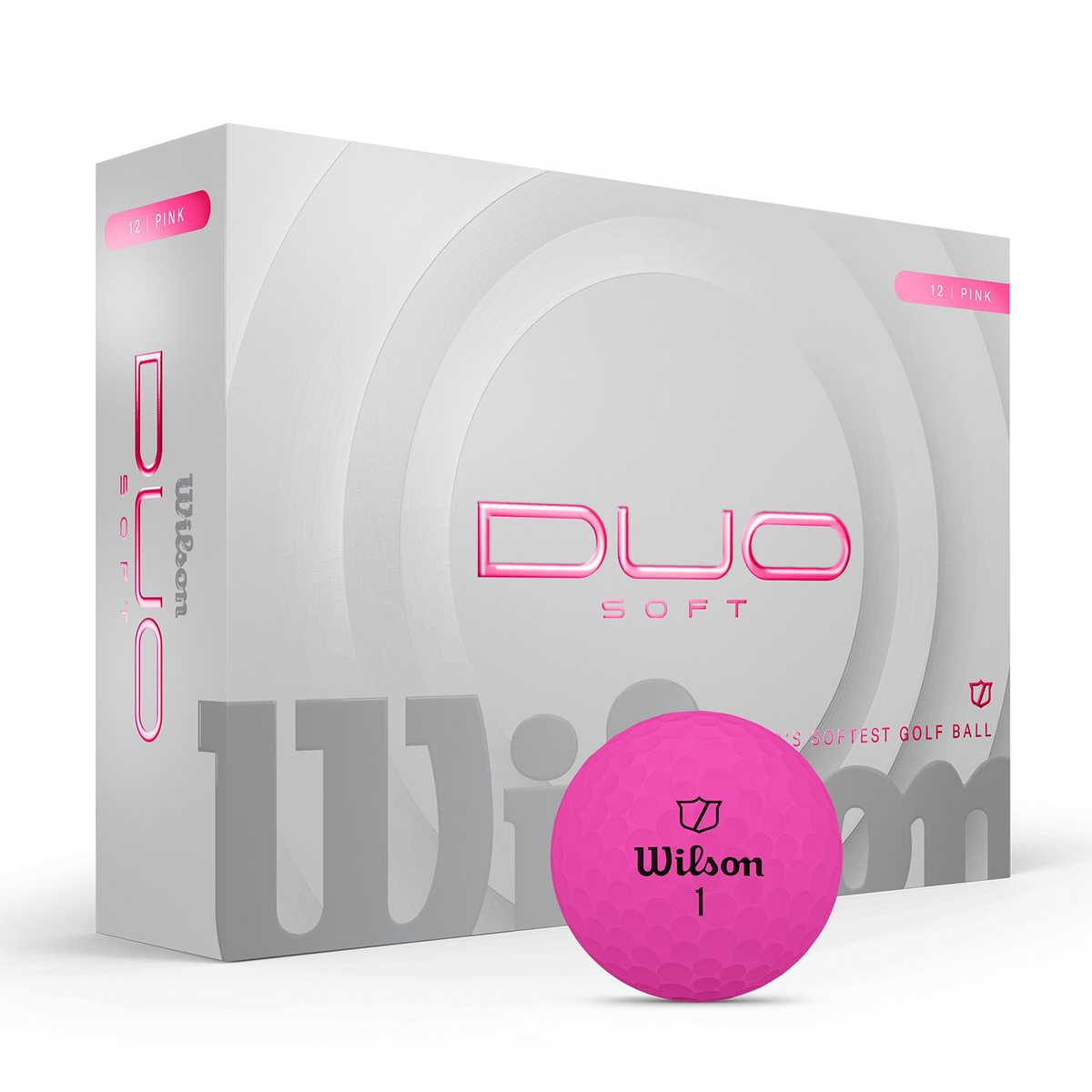 Wilson Duo Soft Pink Golf Balls