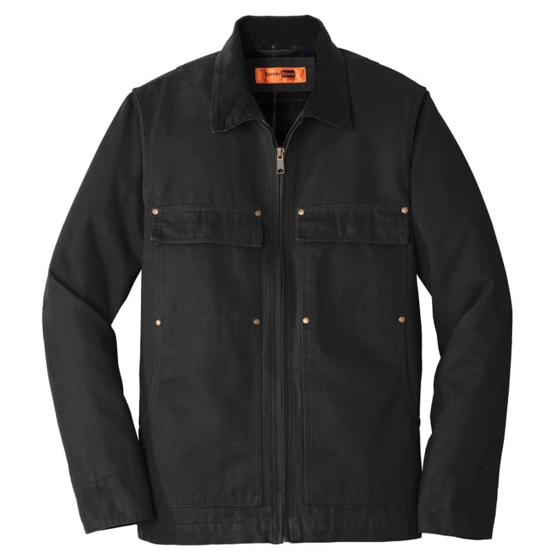 CornerStone Washed Duck Cloth Chore Coat. 4