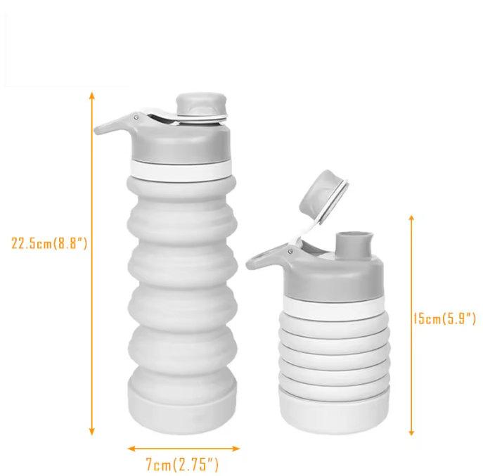 26oz Foldable Sports Silicone Collapsible Water Bottle 5
