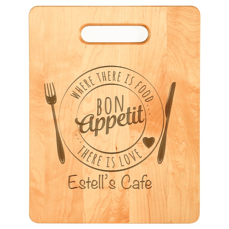 11 1/2" x 8 3/4" Maple Cutting Board 2