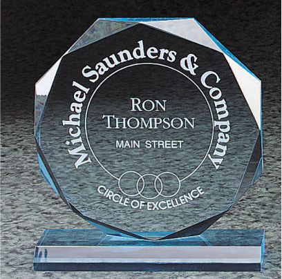 Acrylic Octagon Award 3