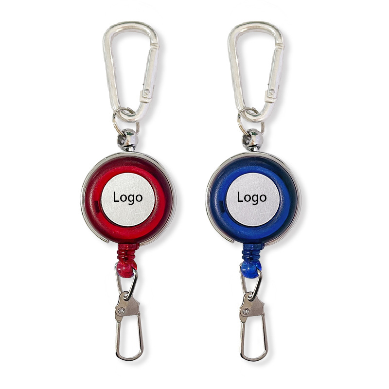 Telescopic Badge Reel with Key Chain 3