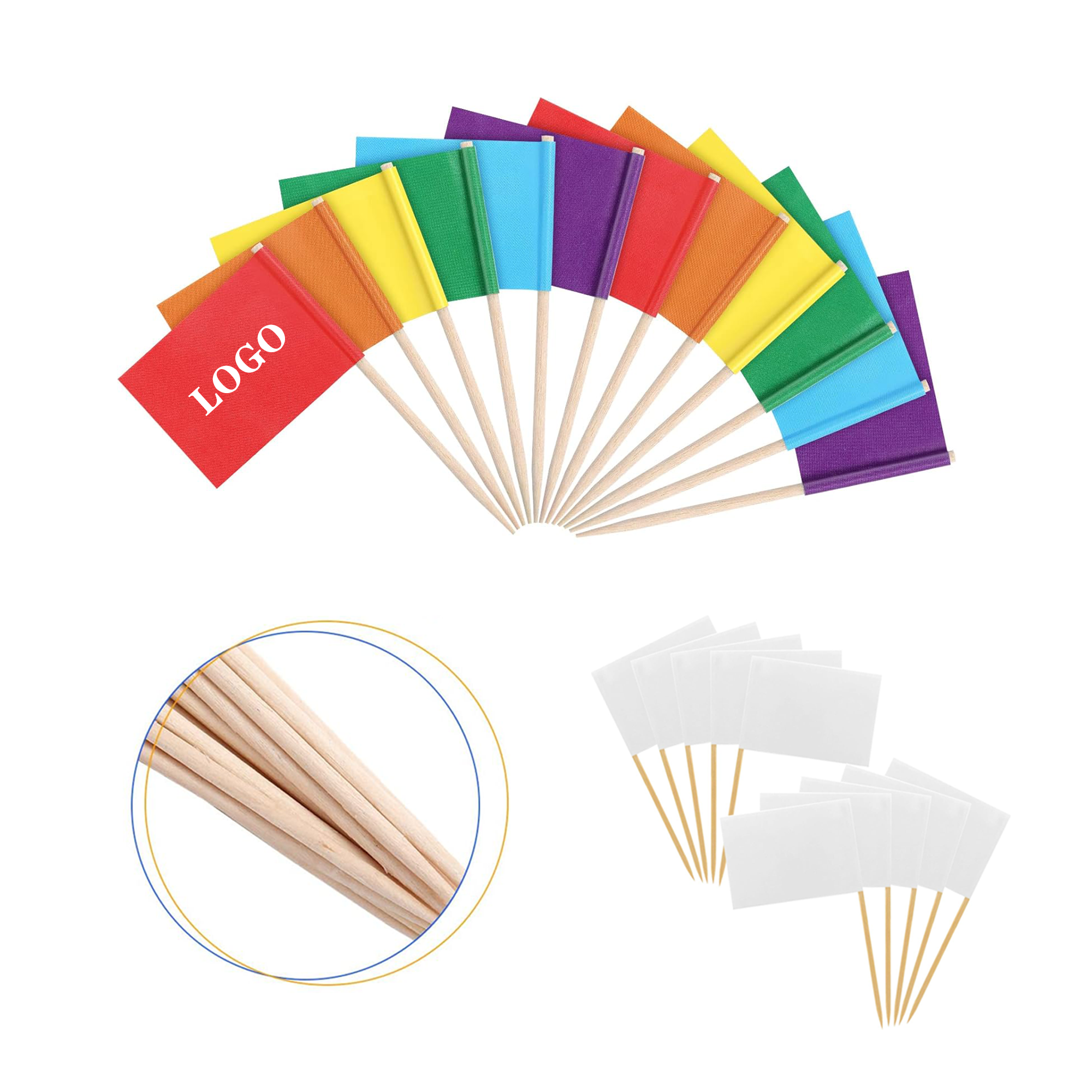 Toothpick Flag Cupcake Decoration Flag 1