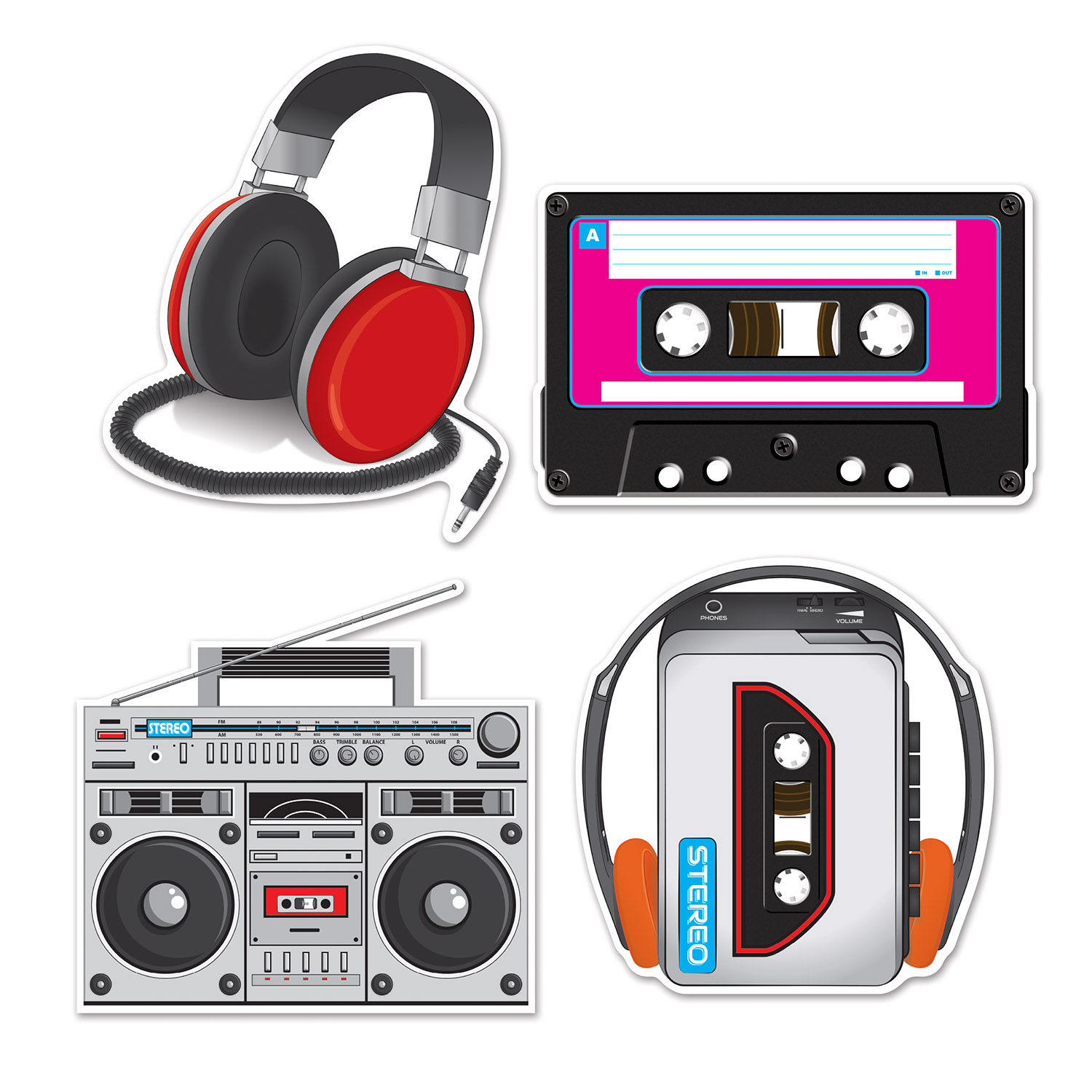 Cassette Player Cutouts