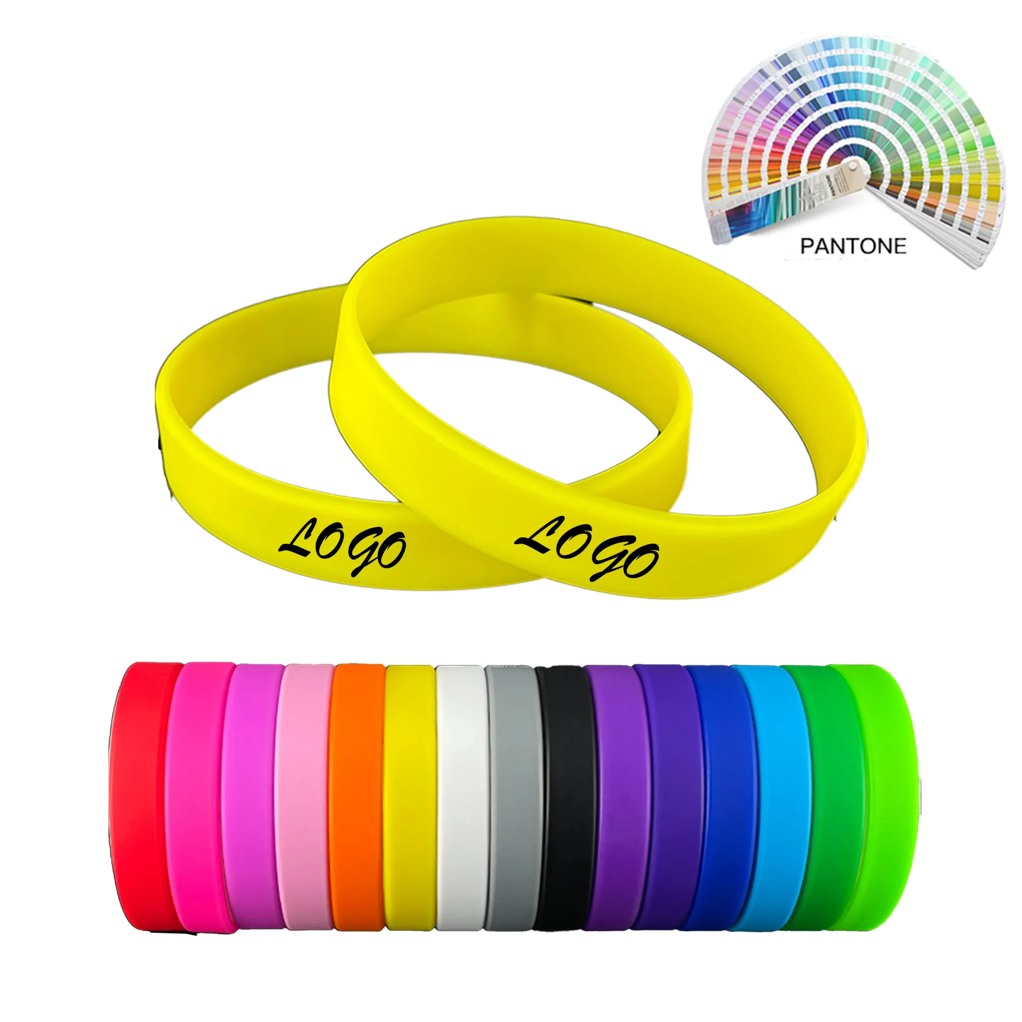 MOQ 30 Silicone Waterproof Sports Decorative Bracelet