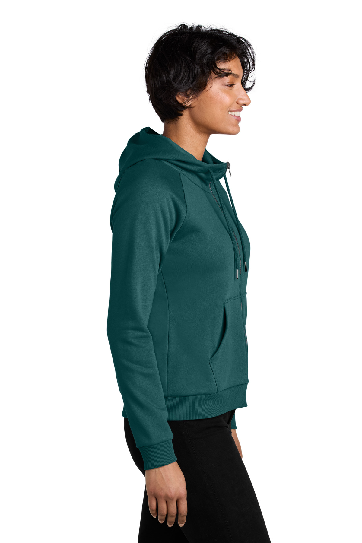 Allmade Women's Organic CVC Fleece Full-Zip Hoodie AL5003 9