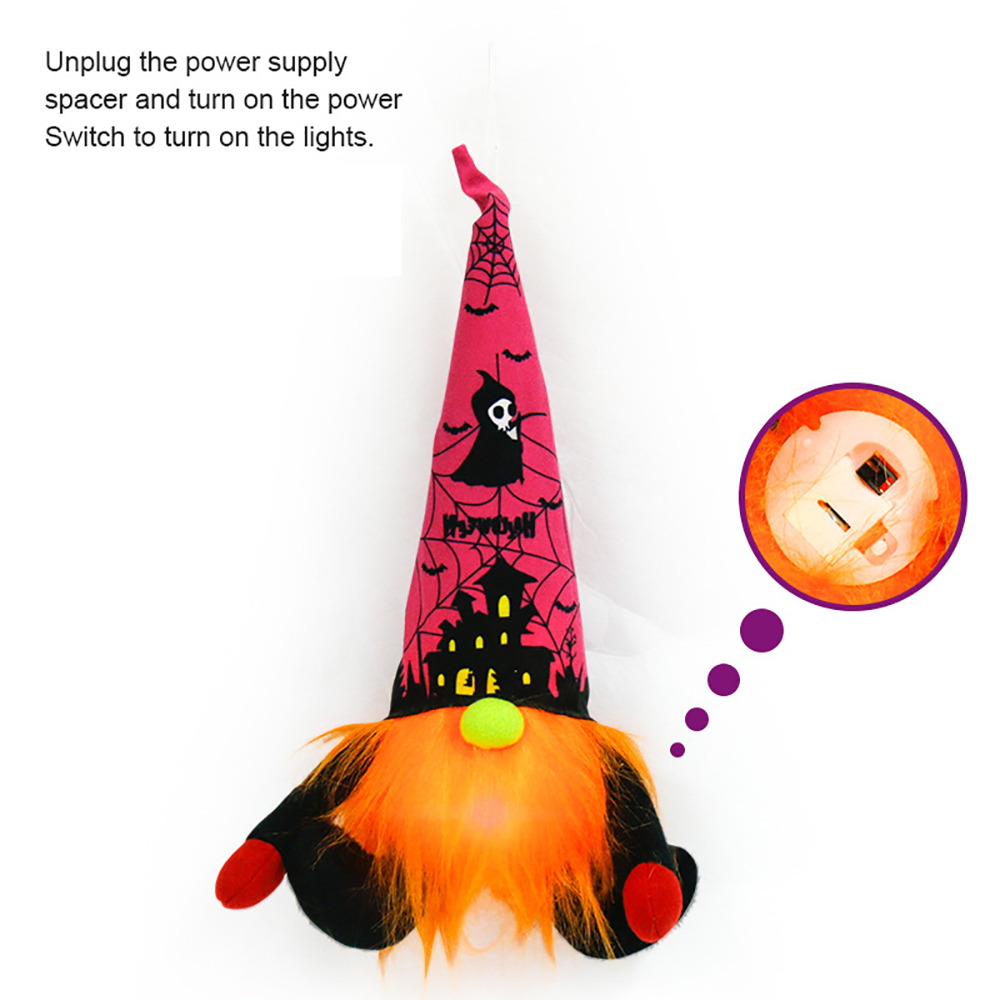 Halloween Knitted Dwarf Doll With LED 3