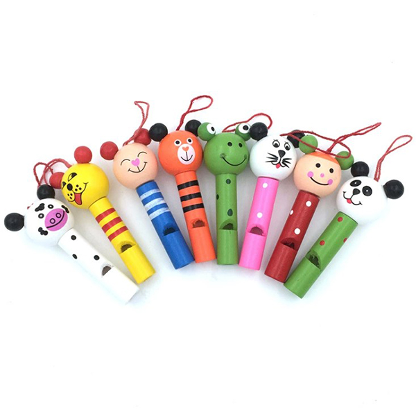 Cartoon kids wooden whistle 3