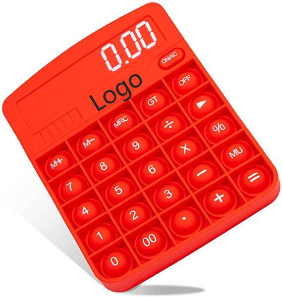 Calculator Push Bubble Popper Fidget Toy 10