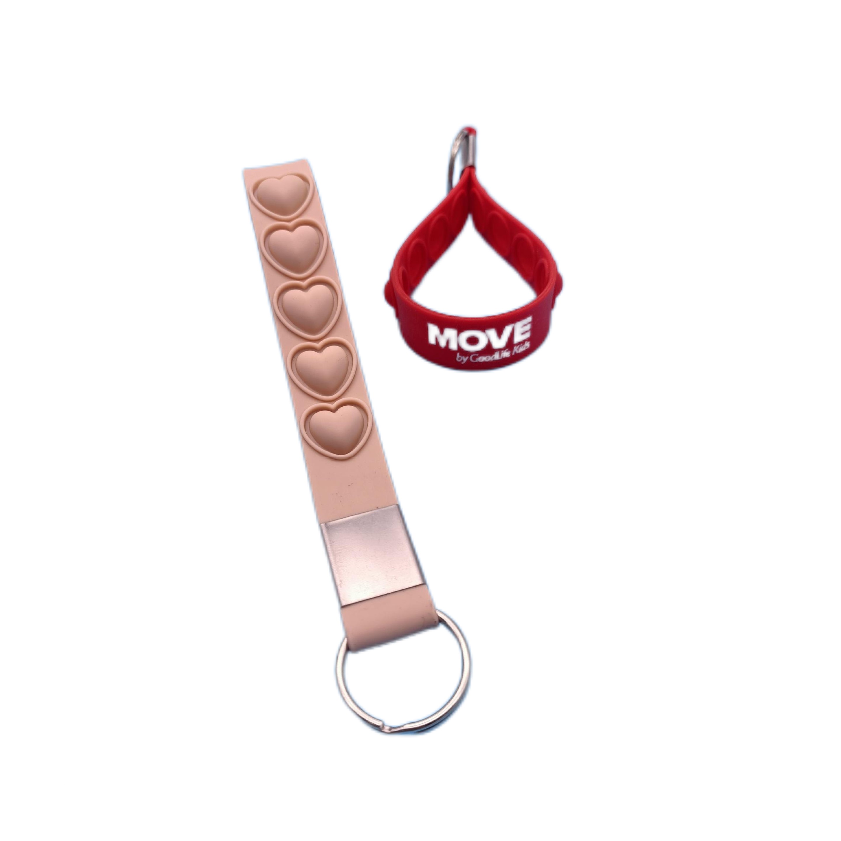 Silicone Push Pop Reliever Keychain 4