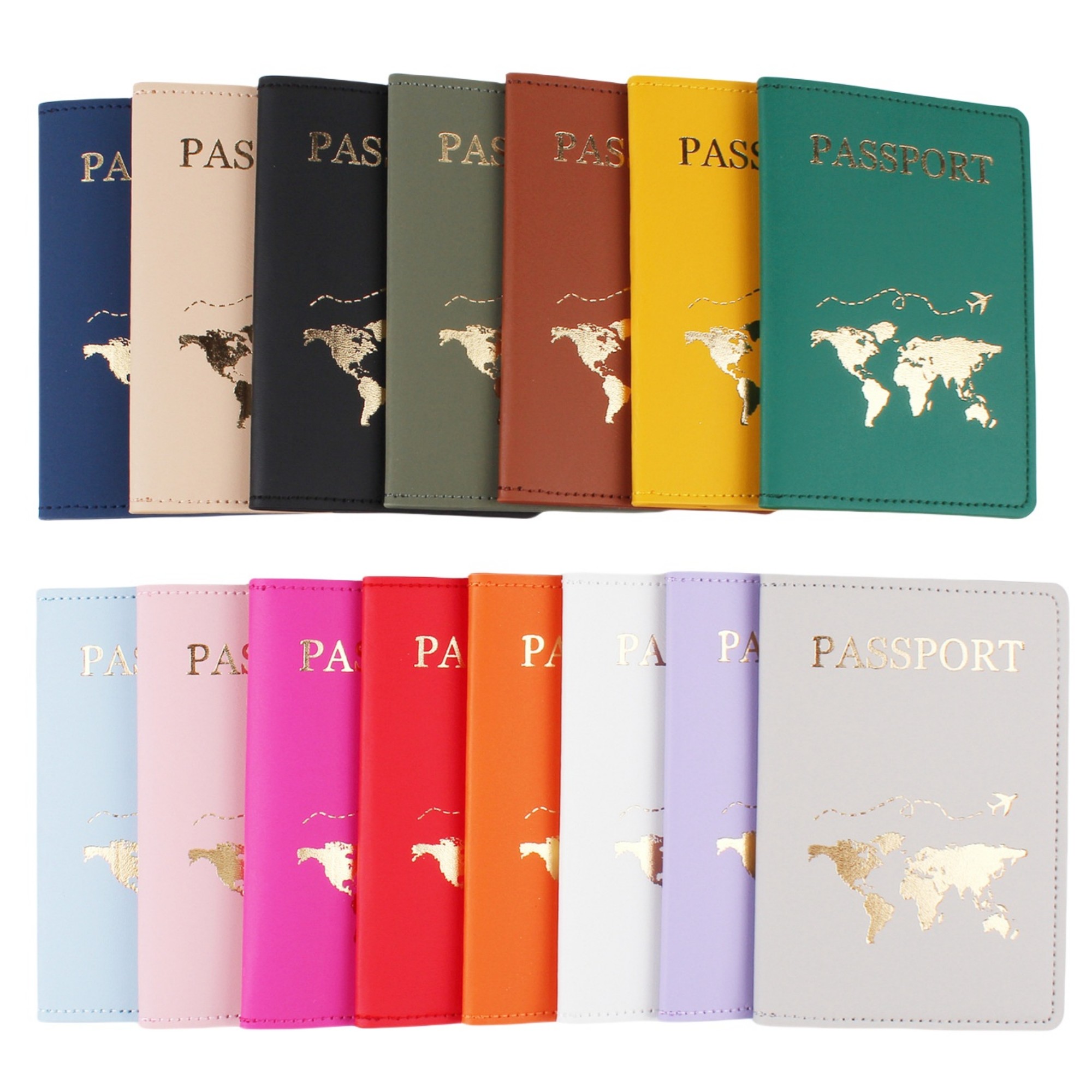 Multiple Slots Leather Passport Holder 18