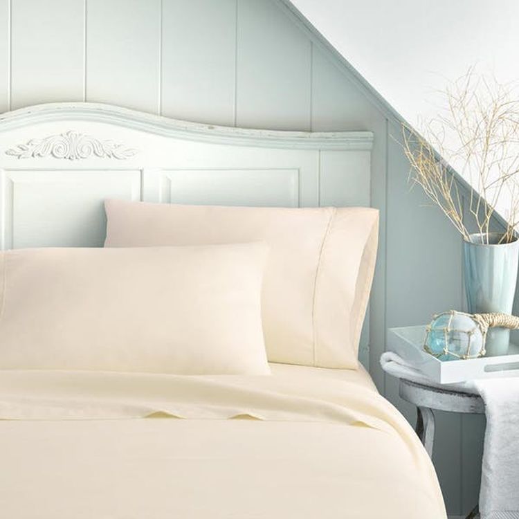 Double Brushed Sheet Sets - Ivory Twin 3 Piece 2