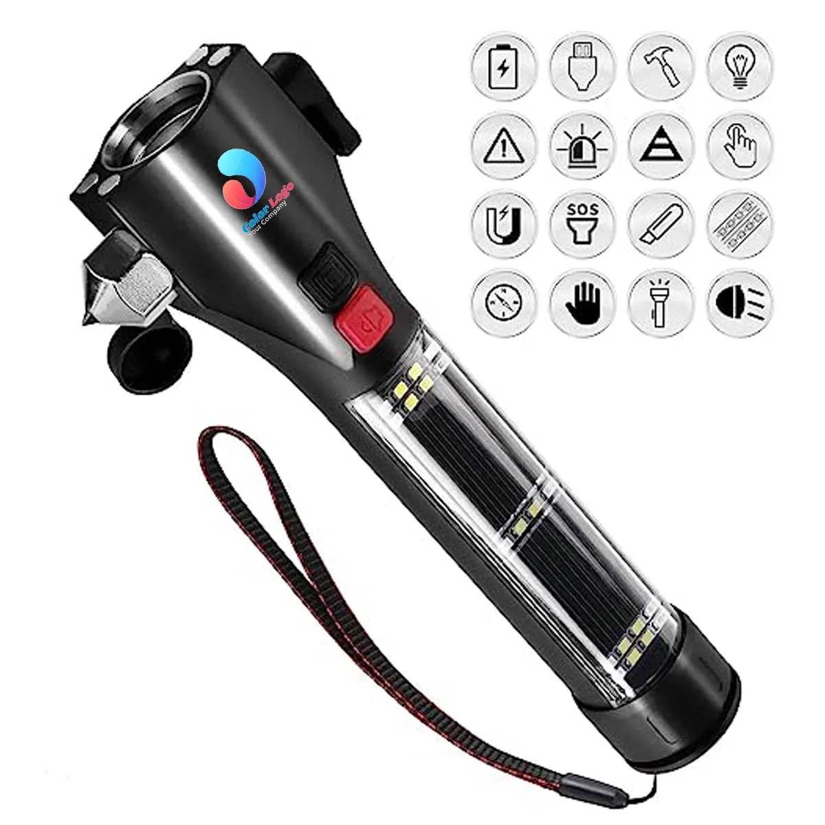 Car Safety Hammer Flashlight 4