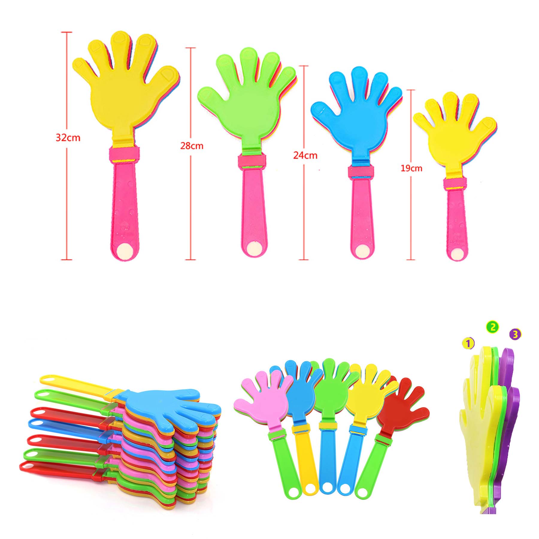PVC Party Hand Clappers Custom 2