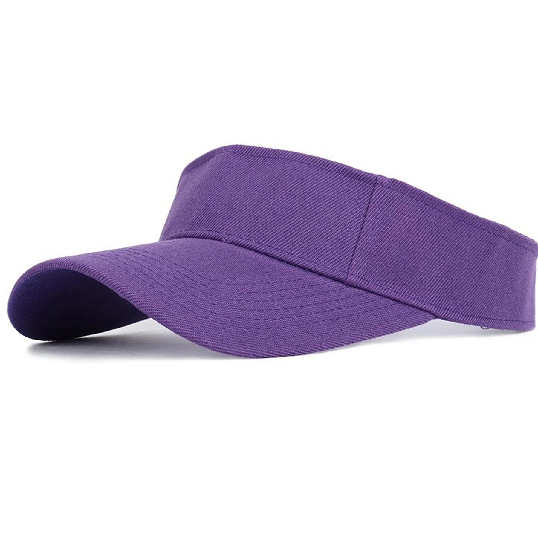 Sun Visor Women Large Brim UV Protection Empty Top Hats Caps 2