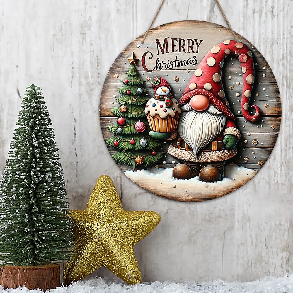 Christmas Wooden Pendant 4