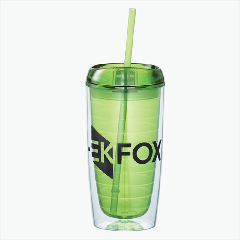 Double Wall Tumbler with Lid and Straw 3