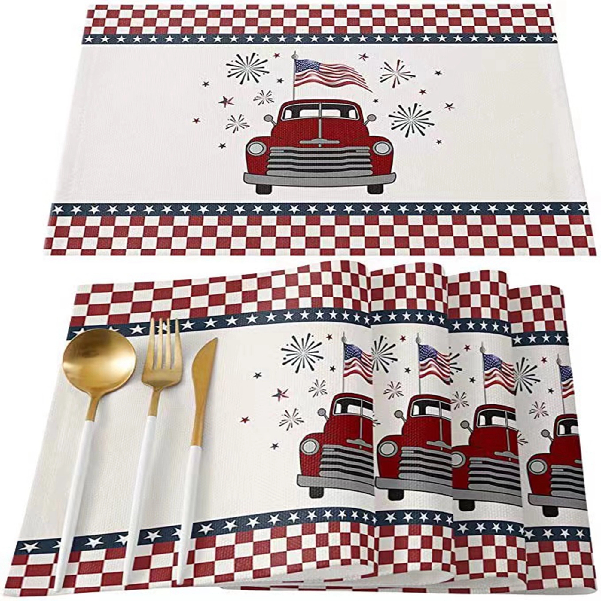 Decorations Natural Linen Placemats  of Dining Room 13