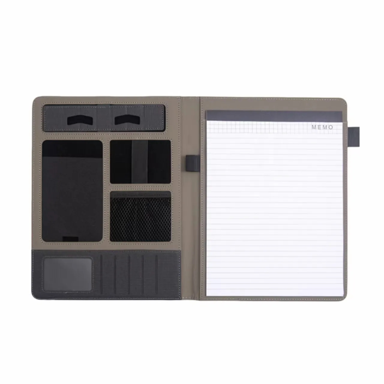 Custom Logo Multifunctional Leather Document Folder 2