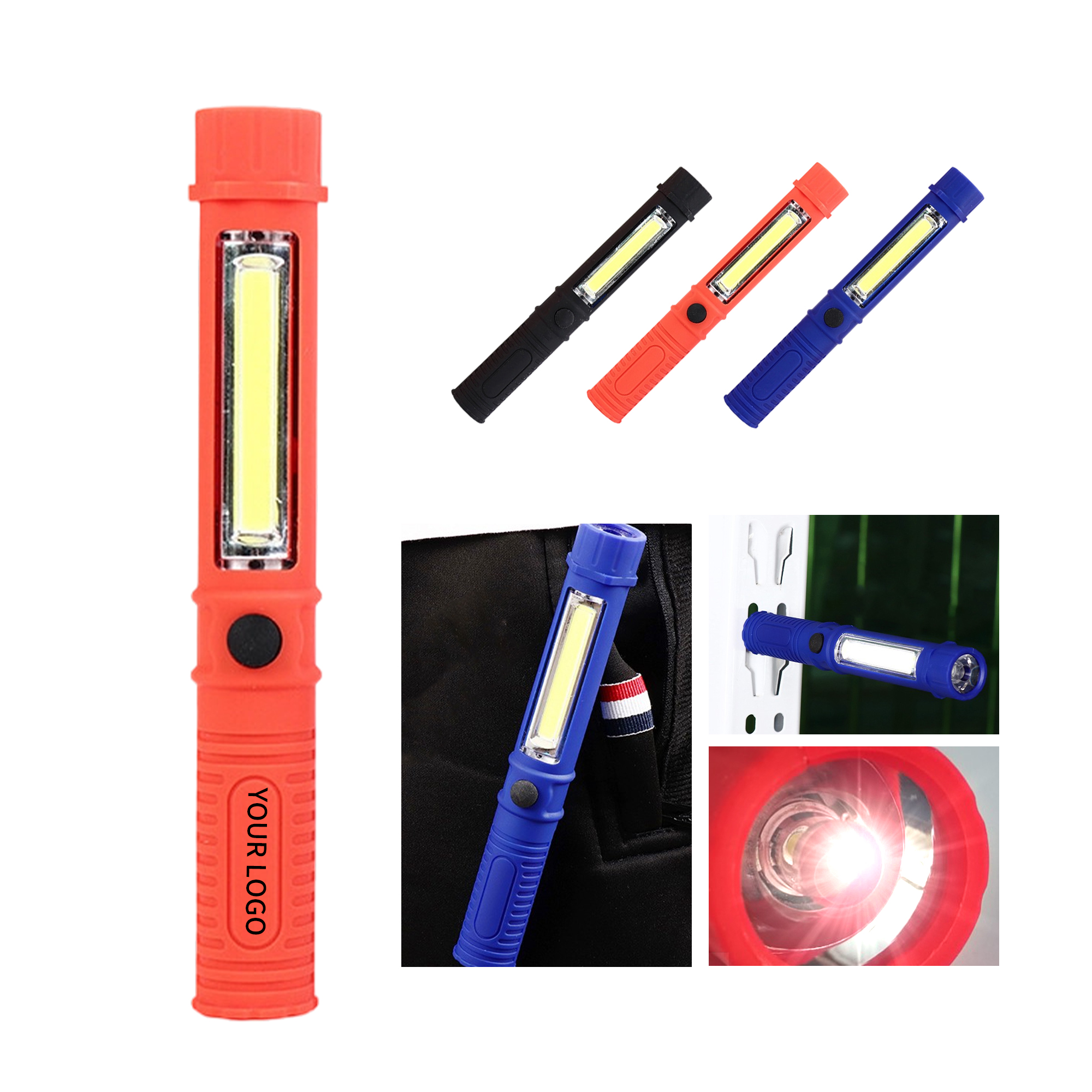 Rubberized ABS LED Work Light With Magnetic Base And COB Illumination 2