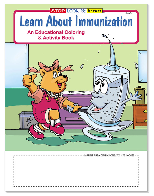 COLORING SET - Learn About Immunization Coloring Book Fun Pack 5