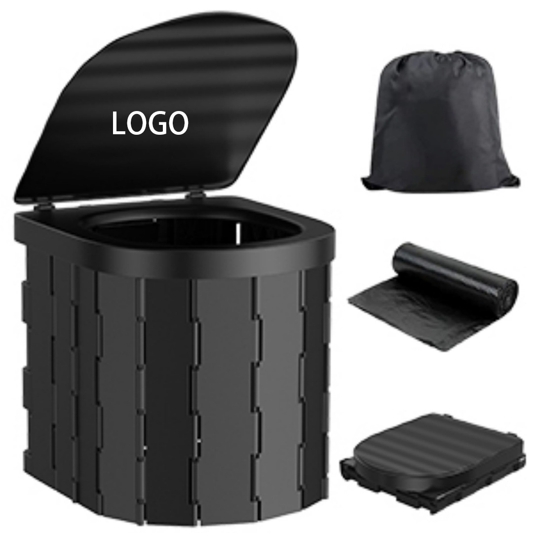 Compact Foldable Portable Toilet with Hygienic Liner System 2