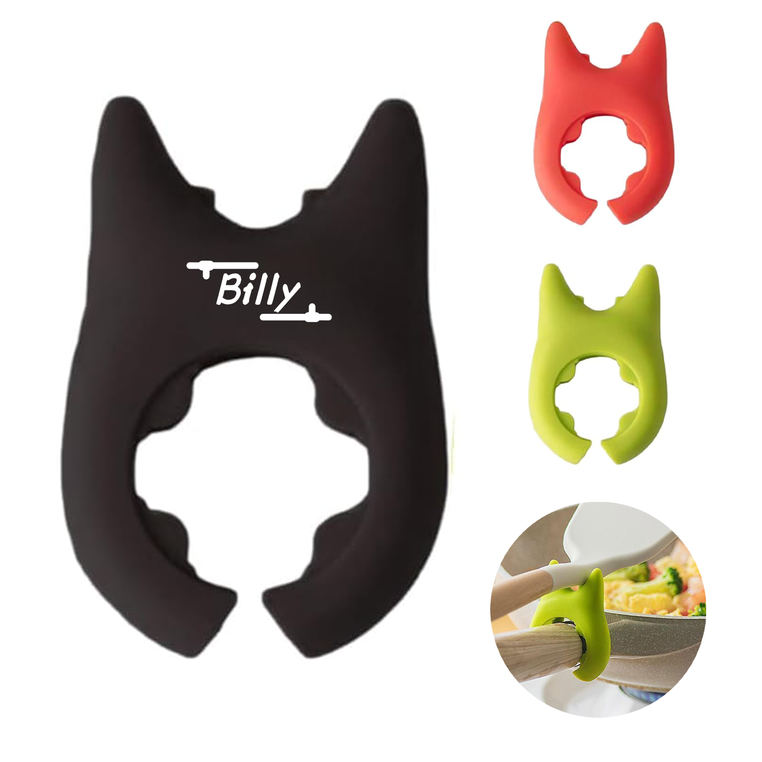 Devil Shaped Spatula Rack With Pot Lid And Soup Spoon Holder 1
