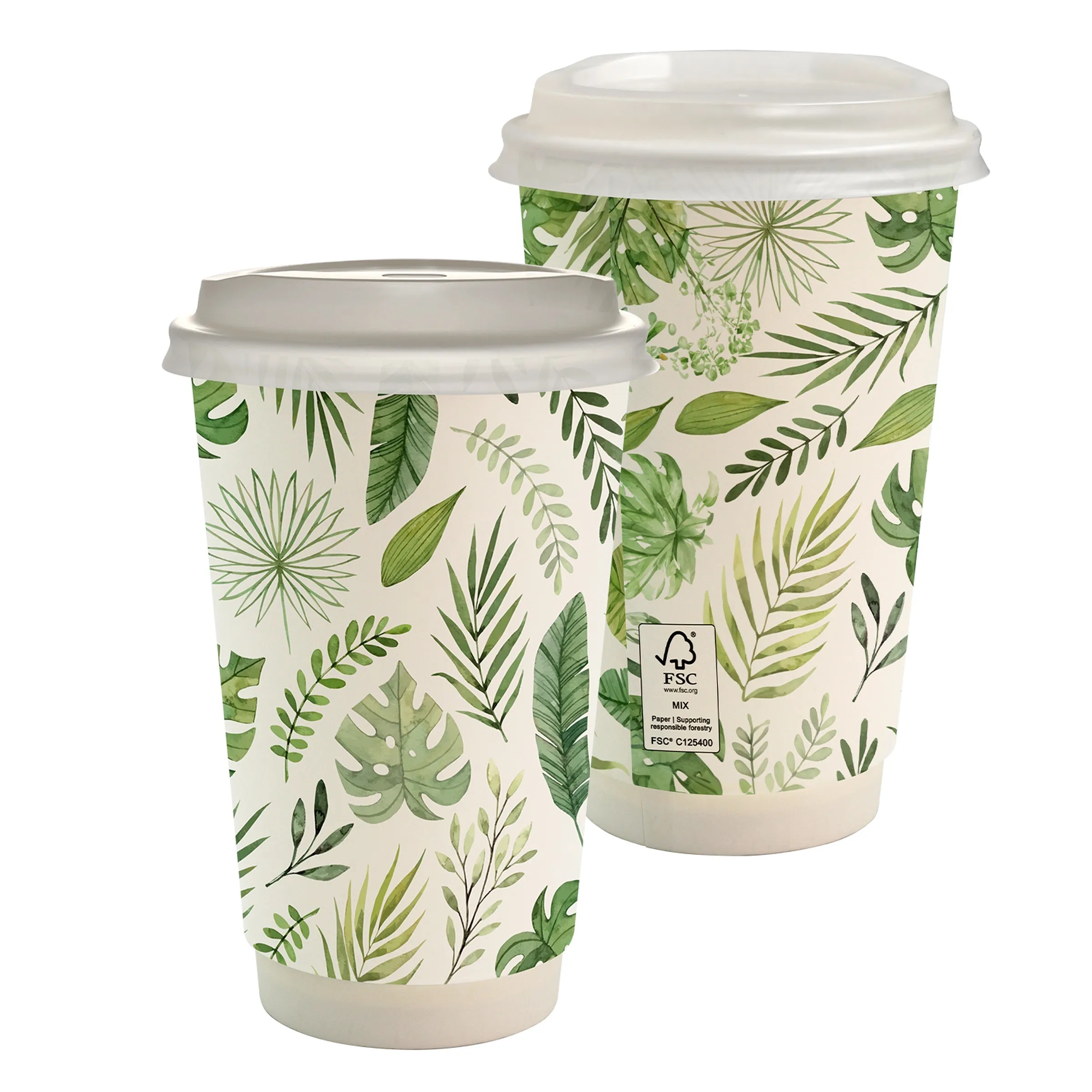 16 oz. Full Color Earth Paper Cup With Lid 3